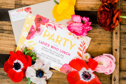 Floral mother-daughter brunch