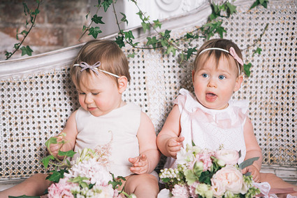 Floral twin 1st birthday party