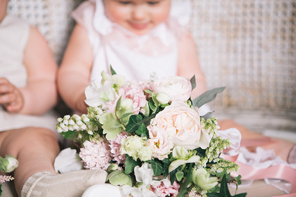 Floral twin 1st birthday party