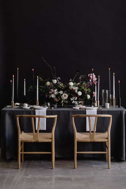 Moody modern wedding inspiration Inspiration