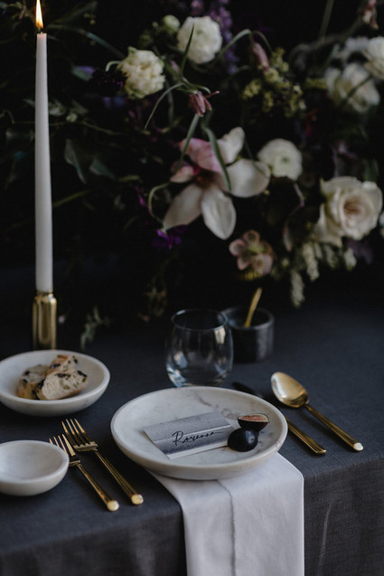Moody modern wedding inspiration Inspiration