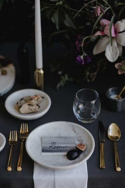 Moody modern wedding inspiration Inspiration