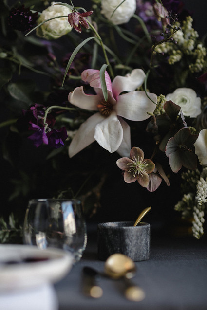 Moody modern wedding inspiration