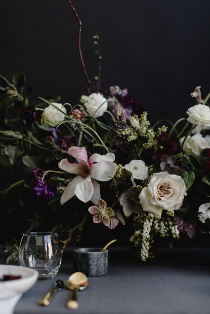 Moody modern wedding inspiration Inspiration