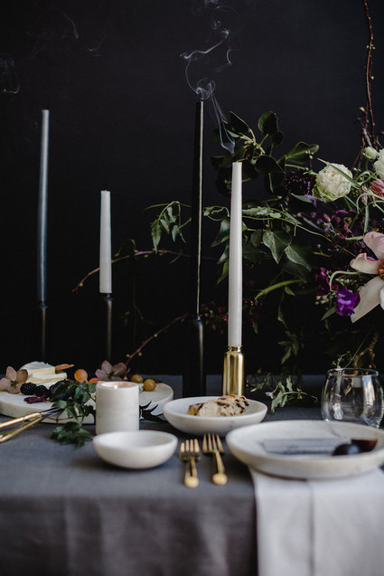 Moody modern wedding inspiration Inspiration