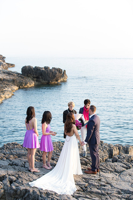 Coastal Italy elopement