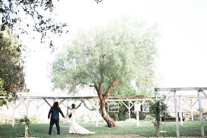Rustic California garden wedding