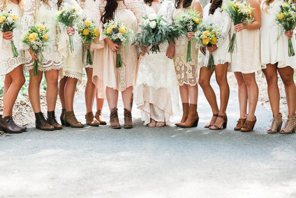White bridesmaid dresses