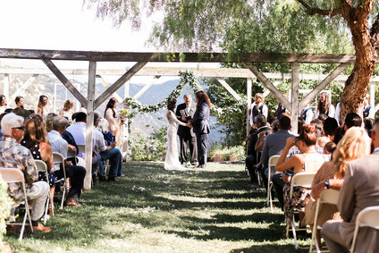 Rustic California garden wedding