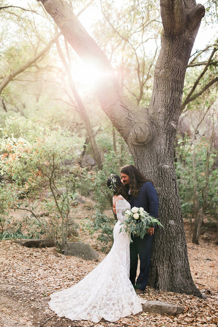 Rustic California garden wedding