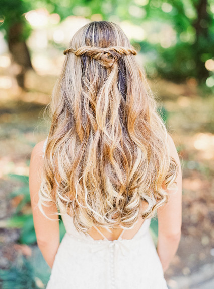 Long wedding hairstyle