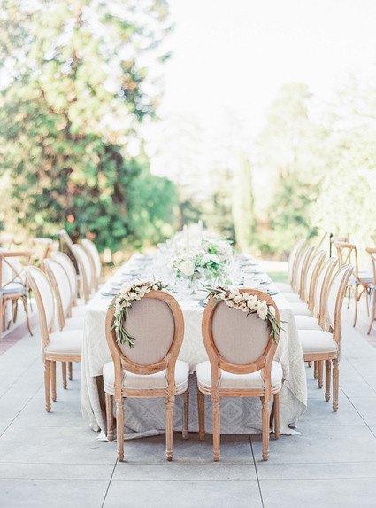 Classic garden villa wedding in California