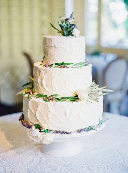 Classic white wedding cake