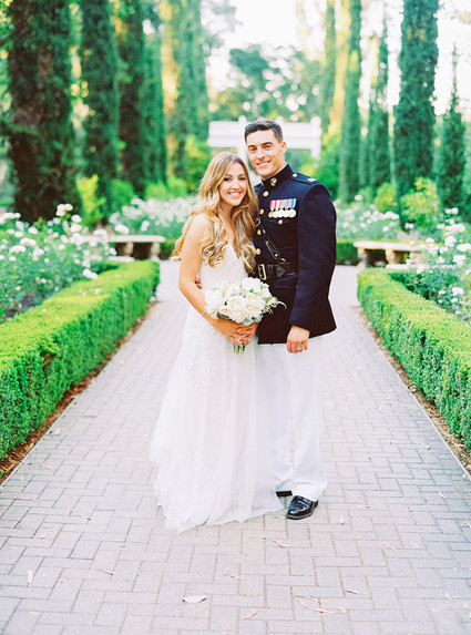 Classic garden villa wedding in California