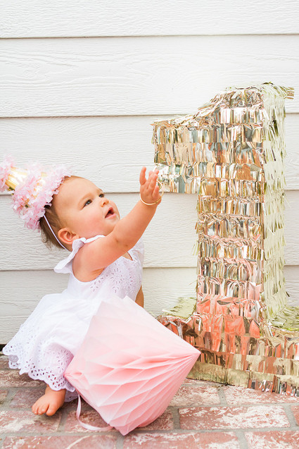 Pink cactus themed 1st birthday