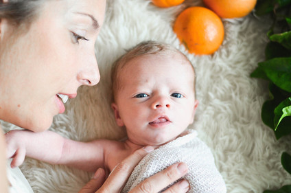 Summery newborn photos