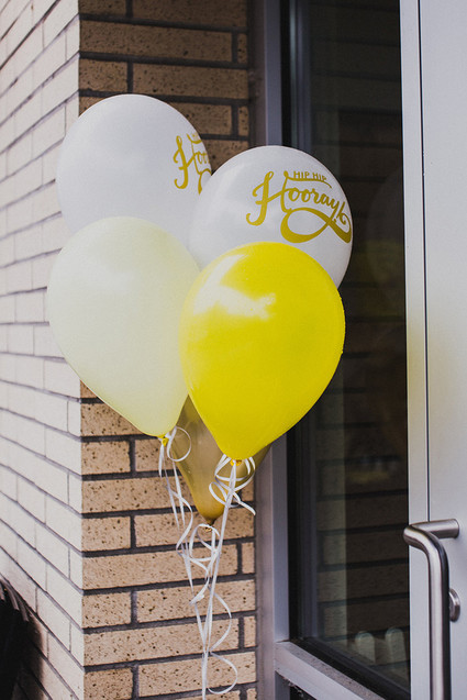 Sunny yellow baby shower ideas