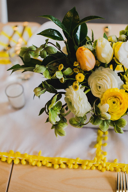 Sunny yellow baby shower ideas