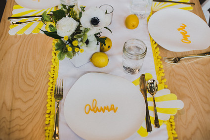 Sunny yellow baby shower ideas