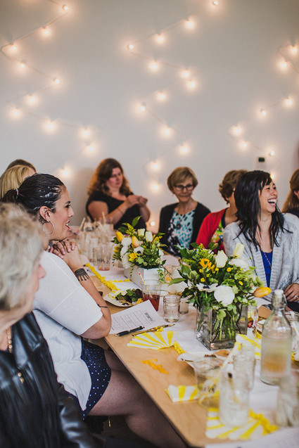 Sunny yellow baby shower ideas