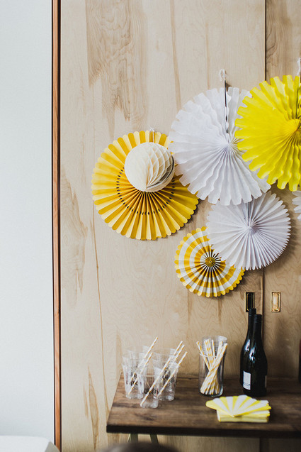 Sunny yellow baby shower ideas