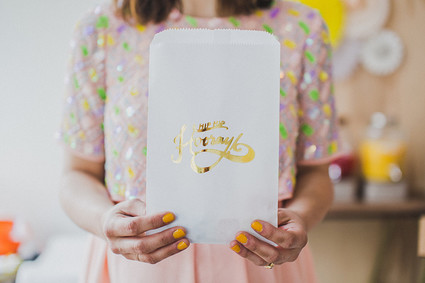 Sunny yellow baby shower ideas