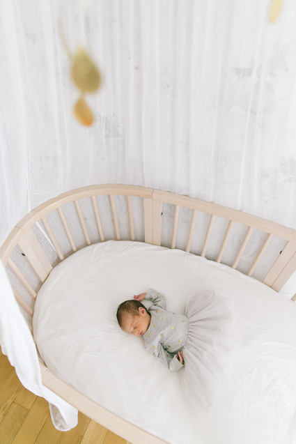 Feminine modern girl nursery Inspiration