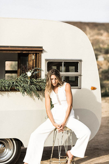 White Lace Bridal Jumpsuit Inspiration