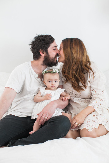 All white family photos