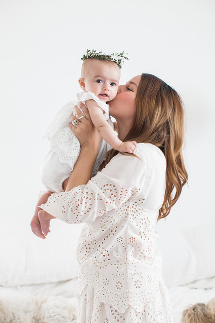 All white family photos