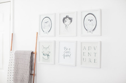 all white bohemian modern nursery