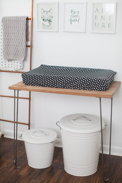 modern white nursery