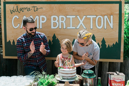 Vintage camp birthday party