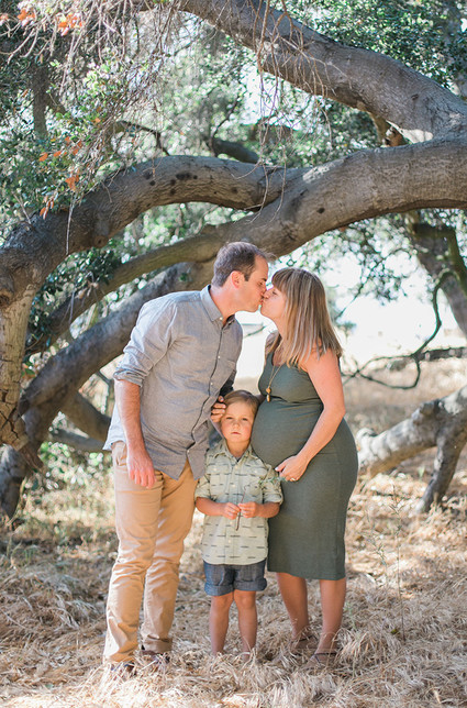 Sunset maternity + family session in Topanga