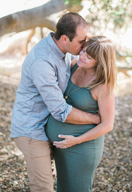 Sunset maternity + family session in Topanga