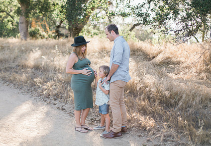 Sunset maternity + family session in Topanga