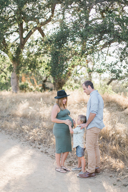 Sunset maternity + family session in Topanga