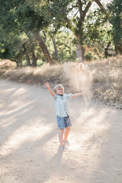 Sunset maternity + family session in Topanga