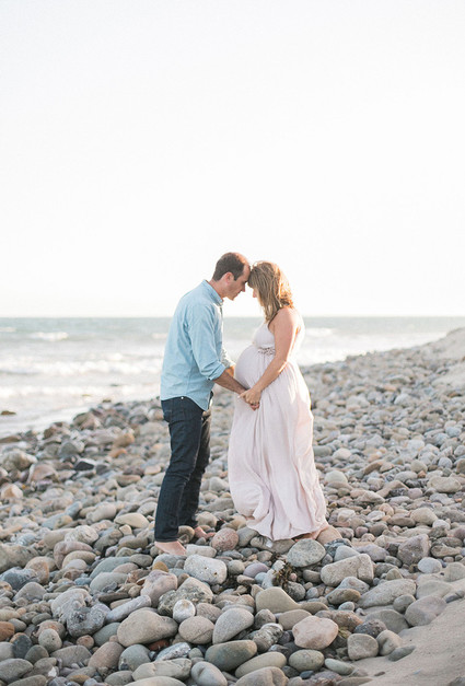 Sunset maternity + family session in Topanga