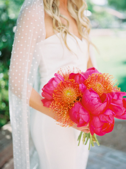 Pink peony bouquet