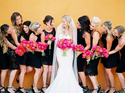 Black bridesmaid dress