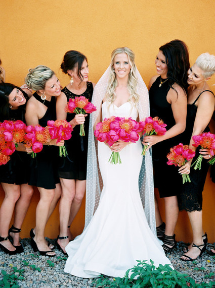Black bridesmaid dress Inspiration