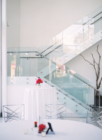 Simple modern wedding decor