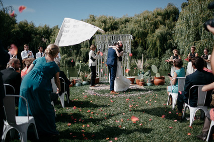 Bohemian farm wedding