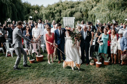Bohemian farm wedding