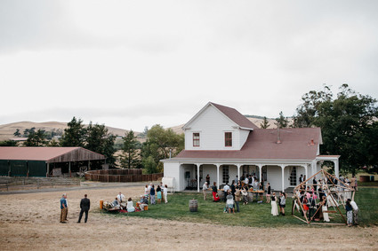 Barn wedding reception