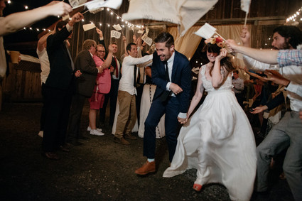 Bohemian farm wedding