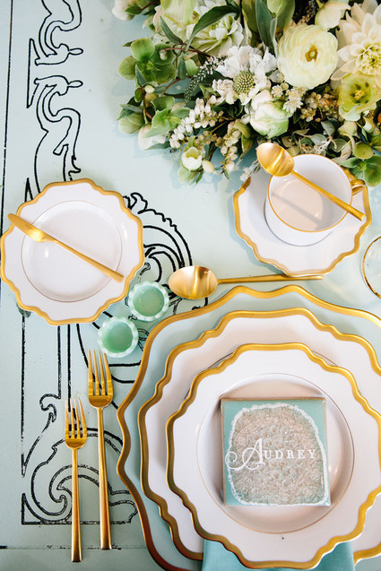 Vintage blue decor