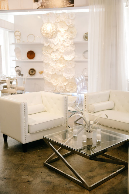 White wedding decor