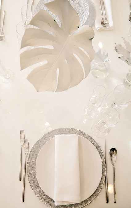 White wedding decor